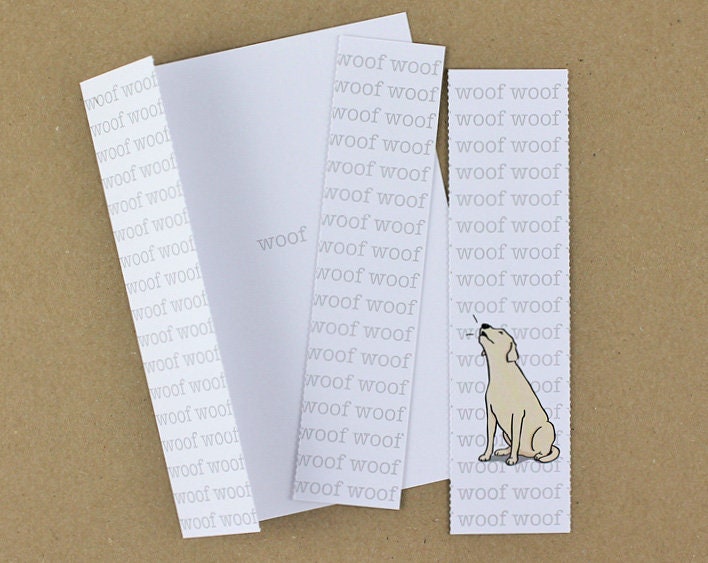 Labrador Card with Bookmark