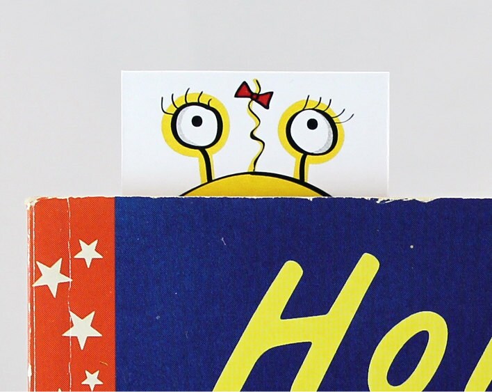 Yellow Monster Card with Bookmark