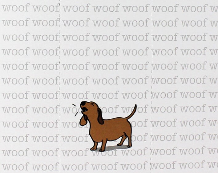 Dachshund Card with Bookmark