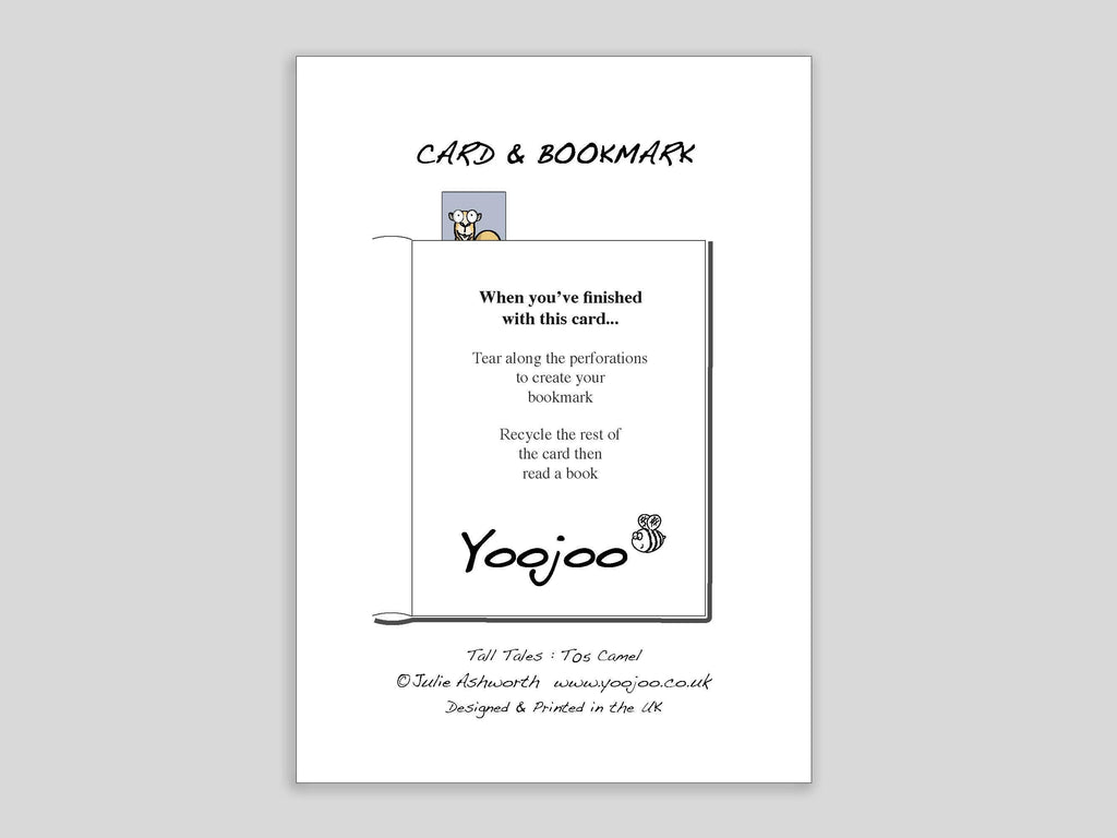 Camel Card with Bookmark
