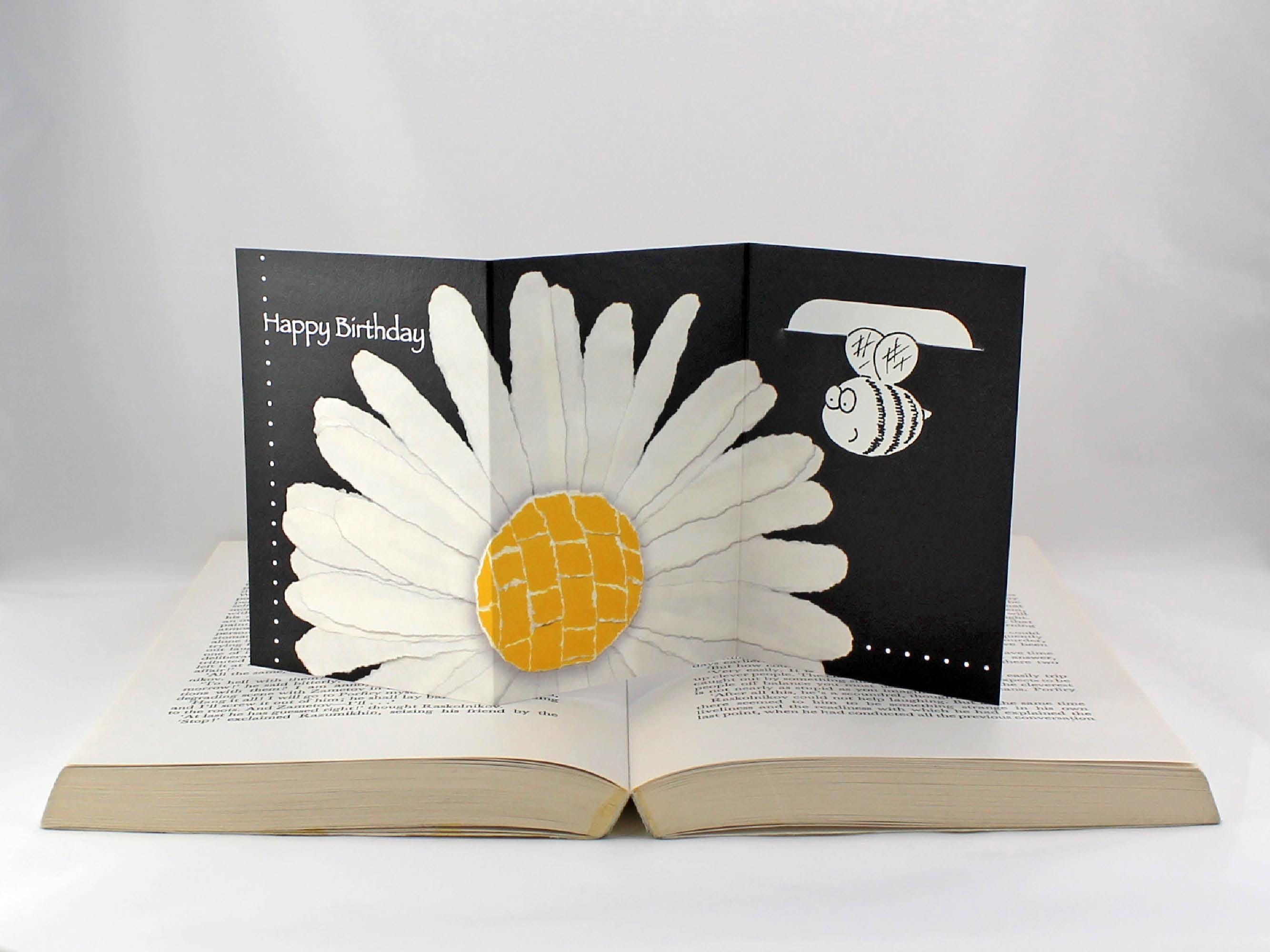 Daisy Birthday Card with Bookmark