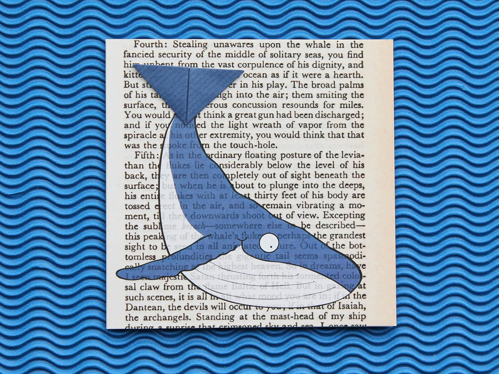 Whale Card with Origami Bookmark