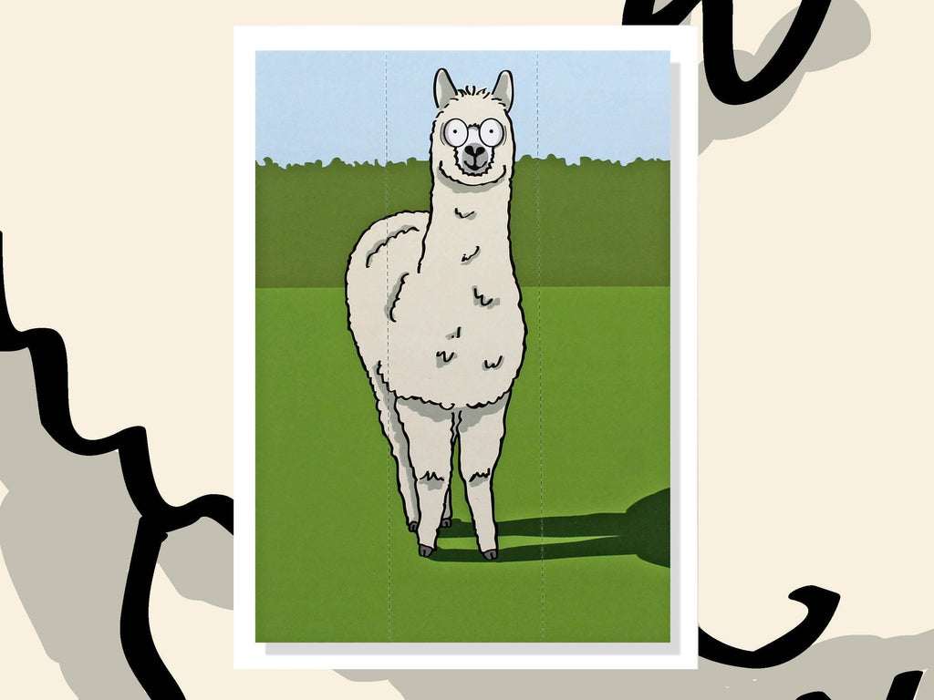 Alpaca Card with Bookmark