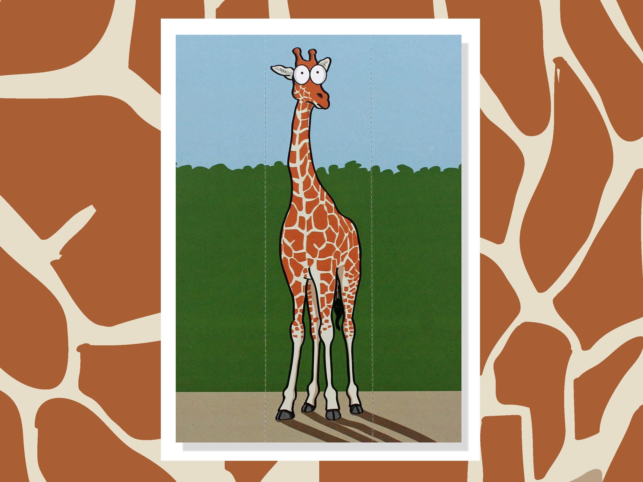 Giraffe Card with Bookmark