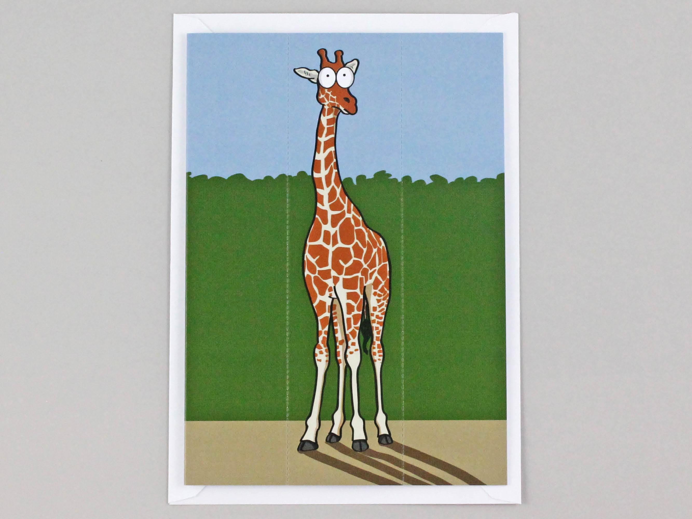 Giraffe Card with Bookmark