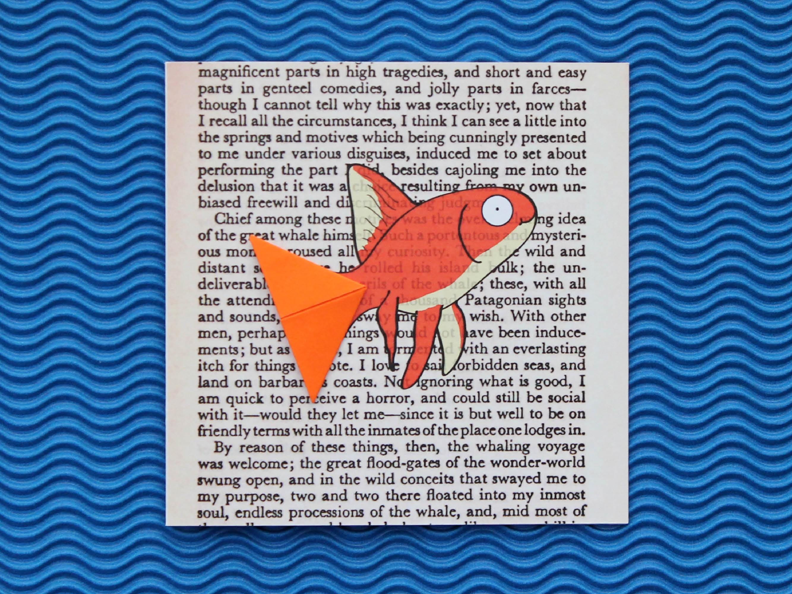 Goldfish Card with Origami Bookmark