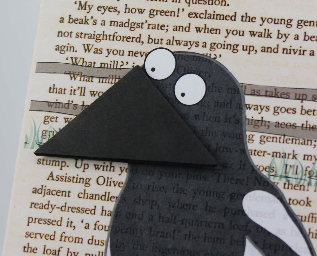 Magpie Card with Origami Bookmark