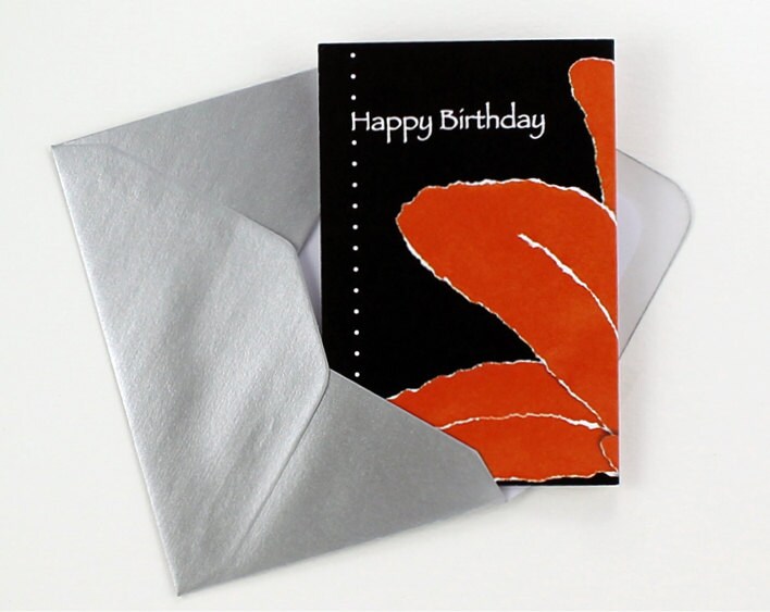 Lily Birthday Card with Bookmark