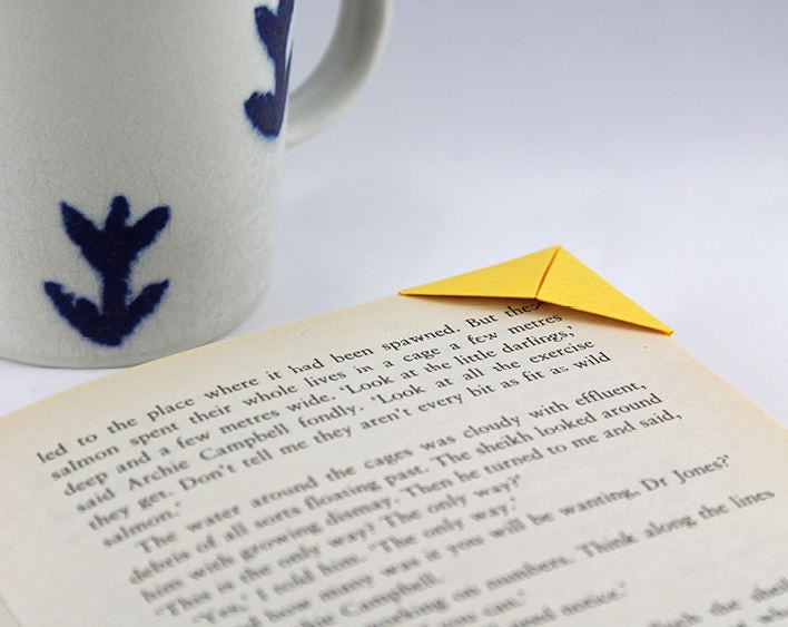 Box Fish Card with Origami Bookmark