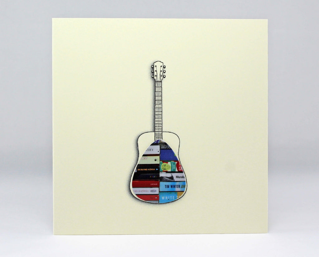 Acoustic Guitar Card with Plectrum