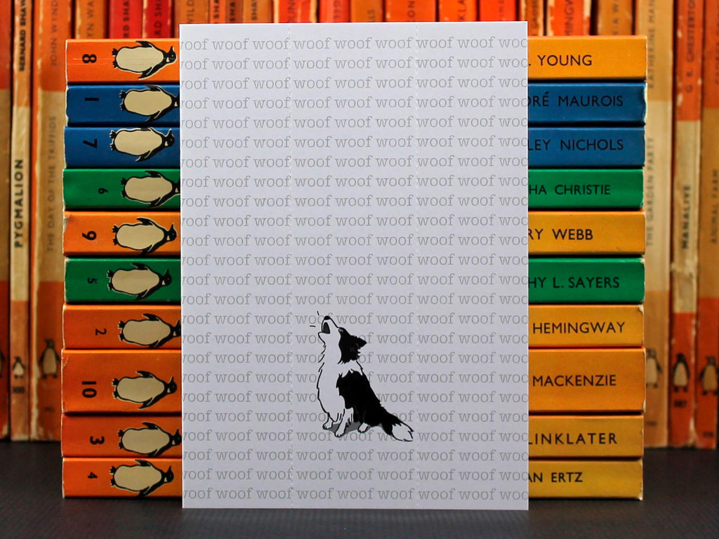 Border Collie Card with Bookmark