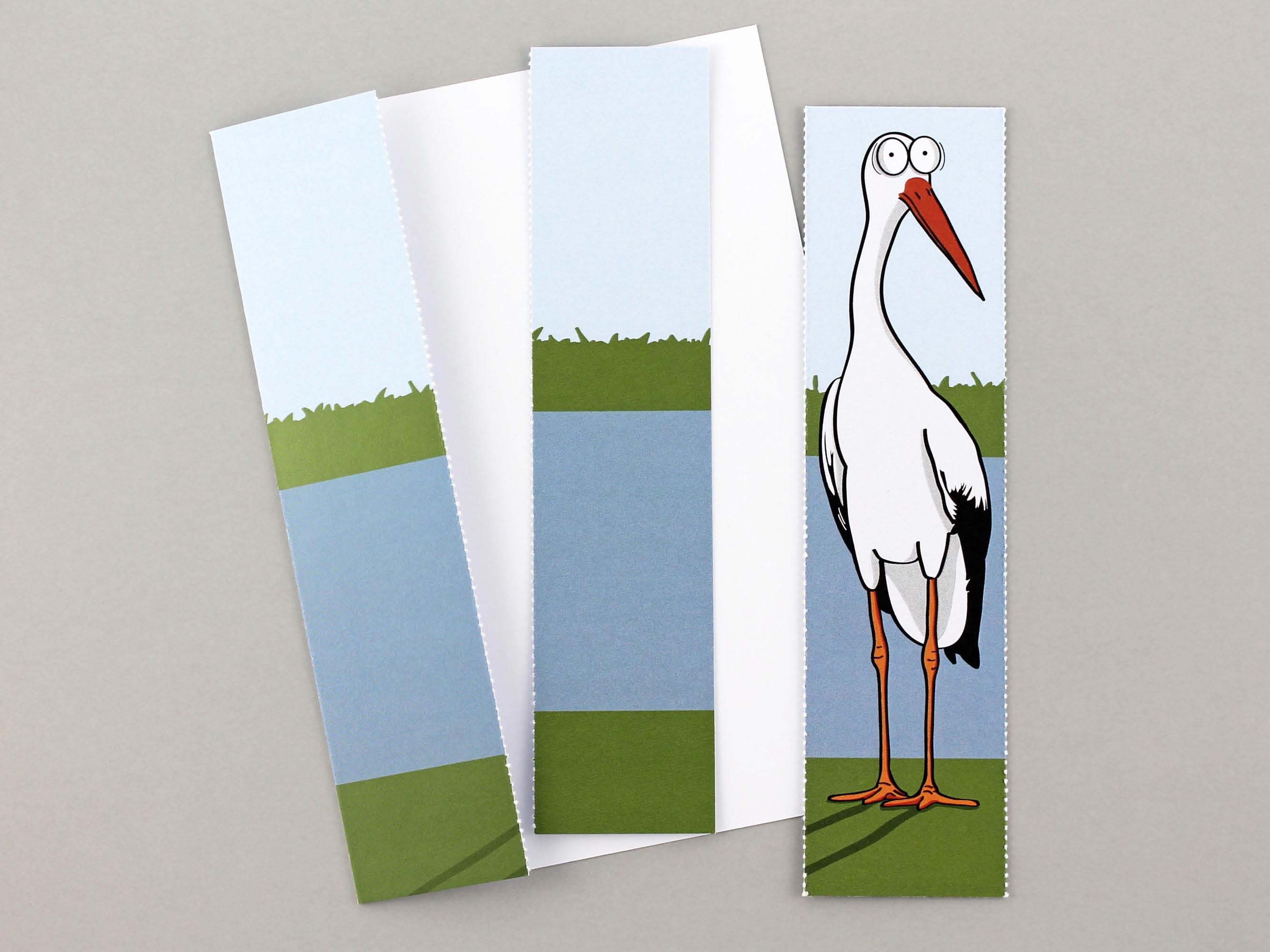 Stork Card with Bookmark