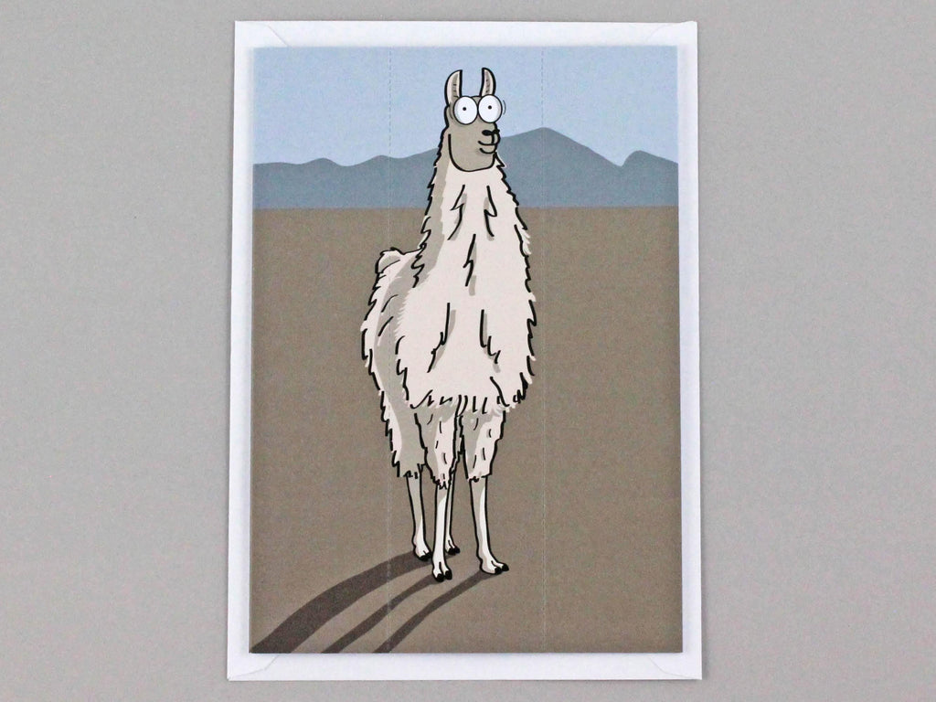 Llama Card with Bookmark