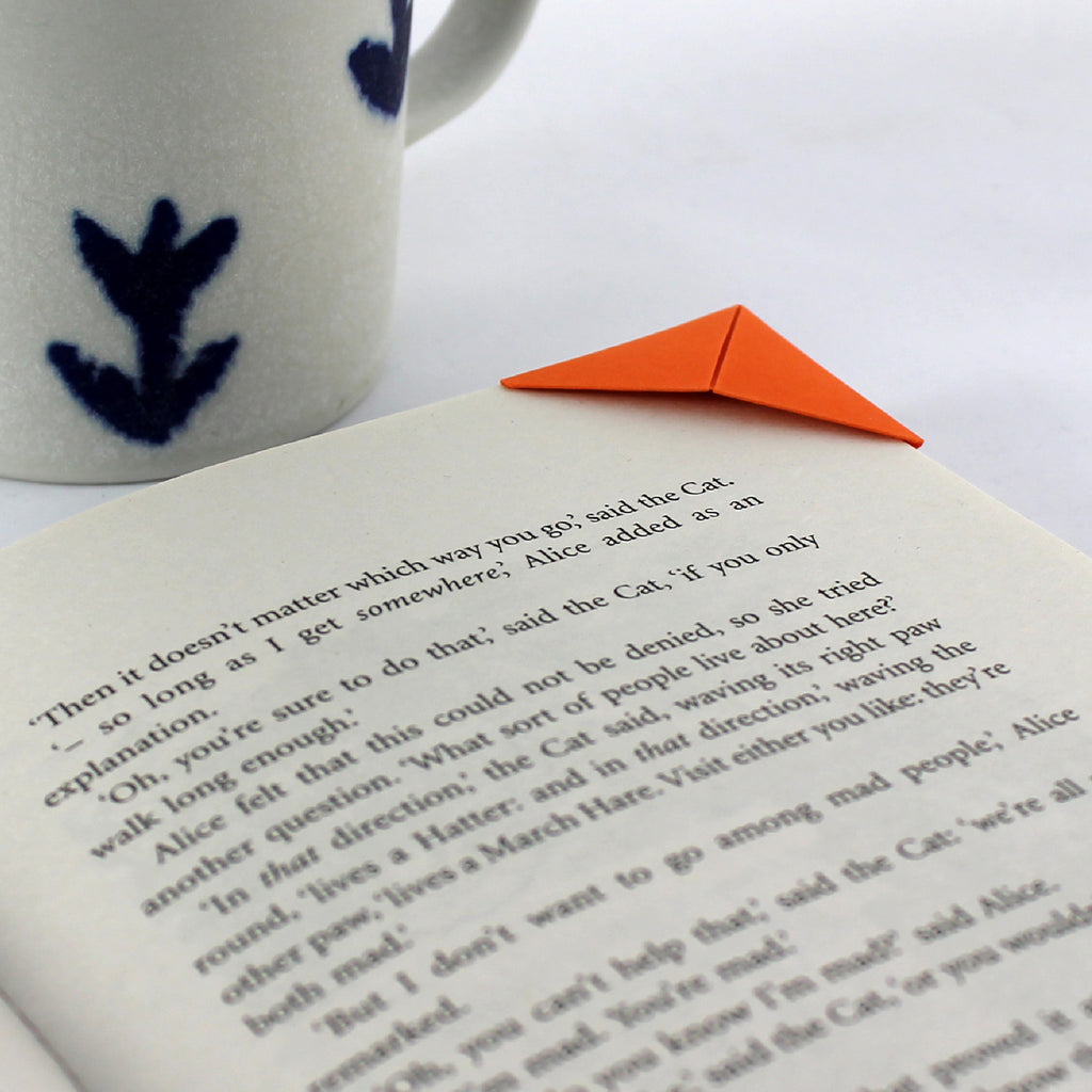 Ginger Cat Card with Origami Bookmark