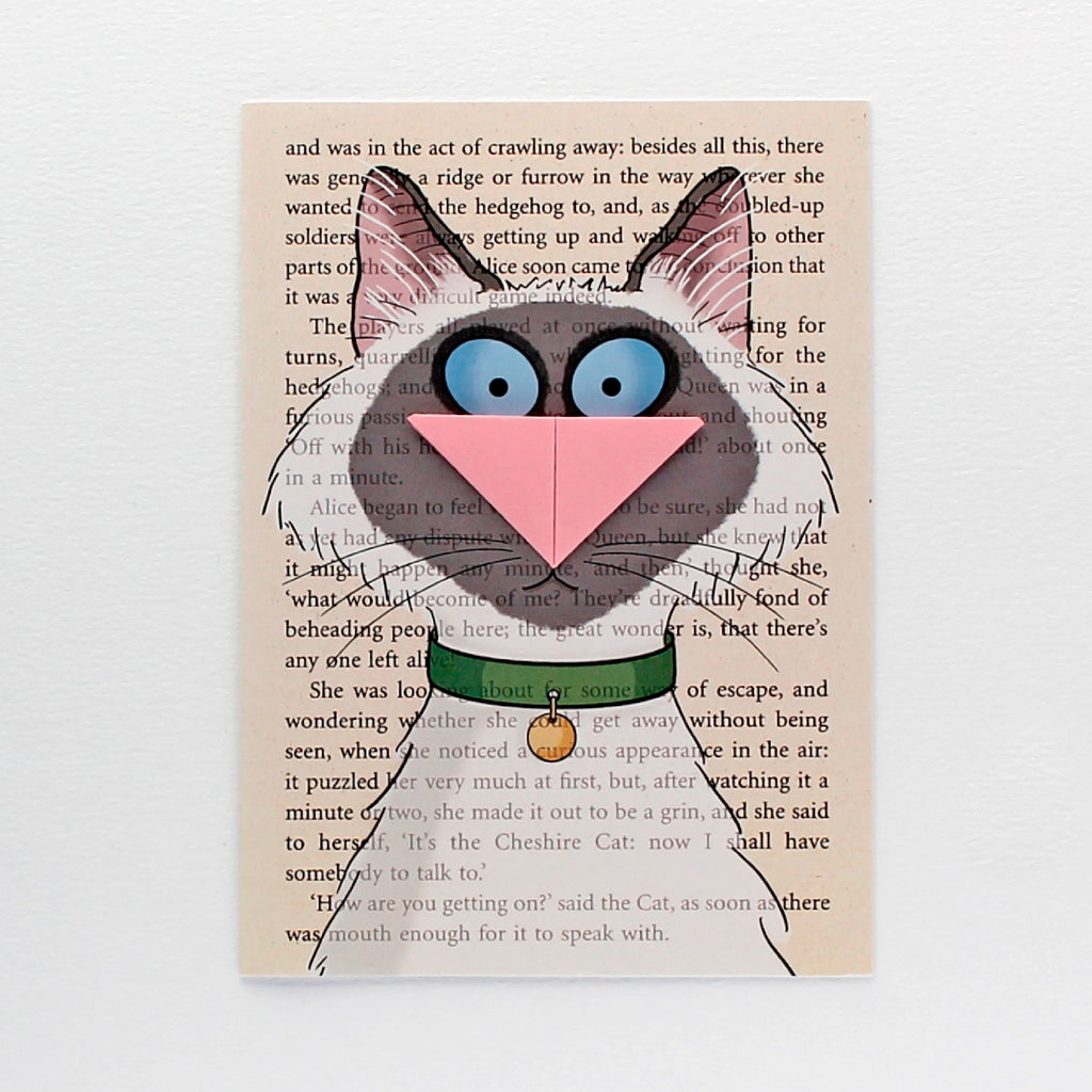 Ragdoll Cat Card with Origami Bookmark