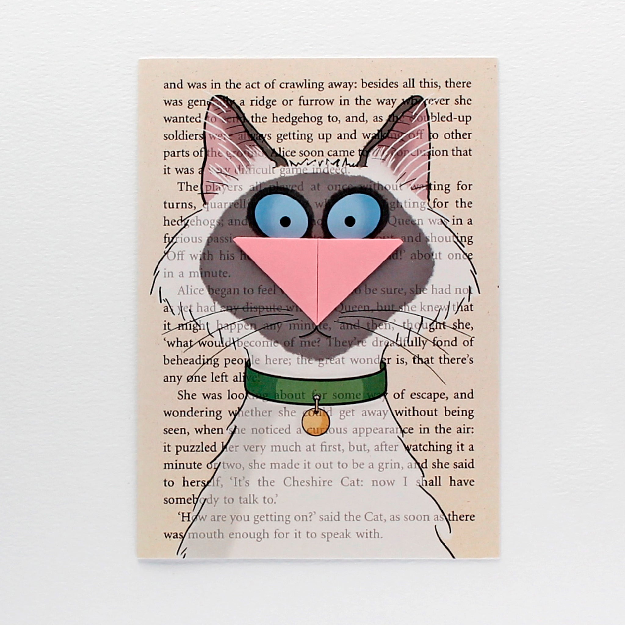 Ragdoll Cat Card with Origami Bookmark