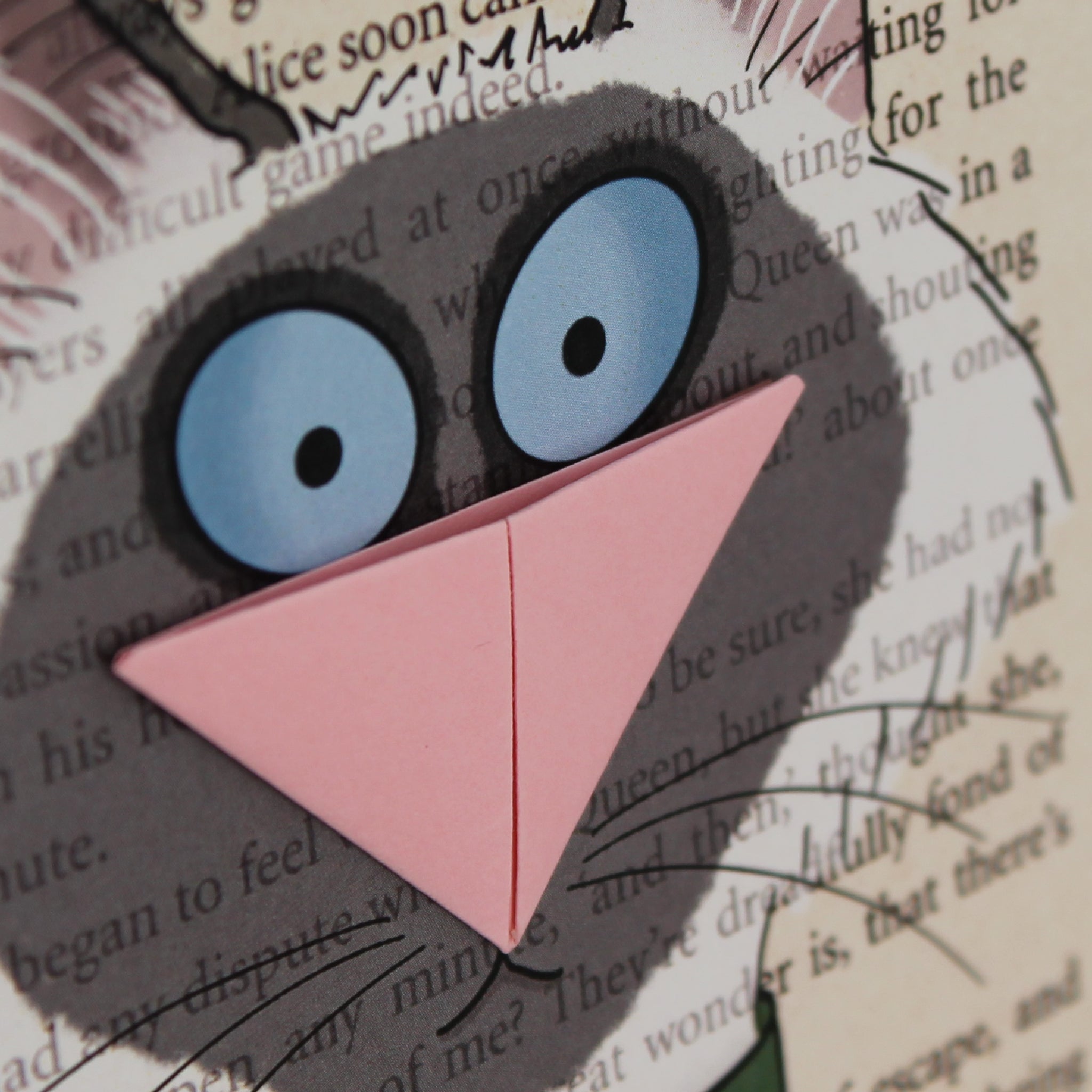 Ragdoll Cat Card with Origami Bookmark